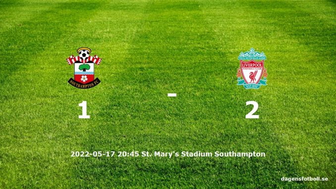 Southampton mot Liverpool tidslinje och laguppställning