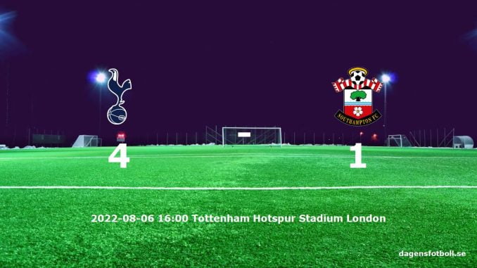 Tottenham Hotspur mot Southampton tidslinje och laguppställning Tottenham Hotspur mot Southampton tidslinje och laguppställning