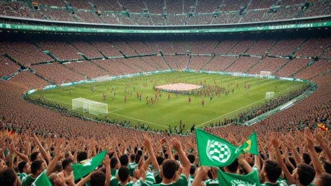 Spännande match när Betis möter Barcelona! Spännande match när Betis möter Barcelona! illustration