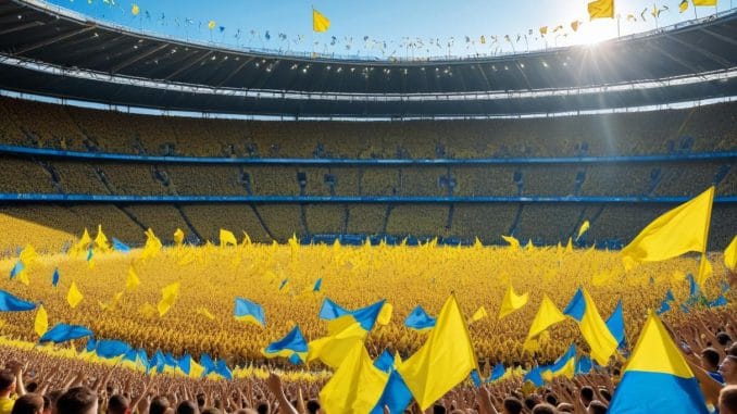 Svenska fans hyllar Ukraina fotboll – en magisk resa! illustration
