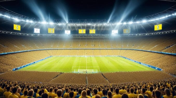 Fotbollslag att heja på Fotbollslag att heja på illustration
